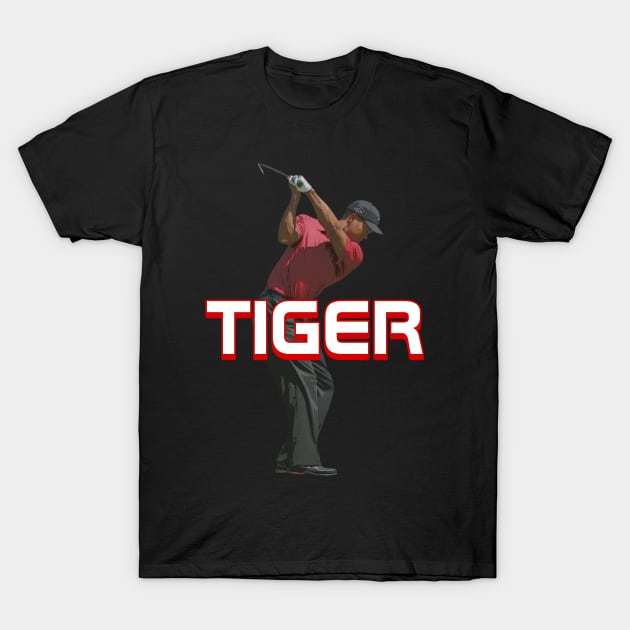 Tiger Woods Swing T-Shirt by YungBick